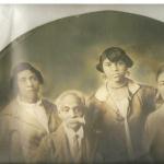 Frnt: Ed Winston, Eugene Winston, Back: Mary Harvey Winston and Gertrude Winston